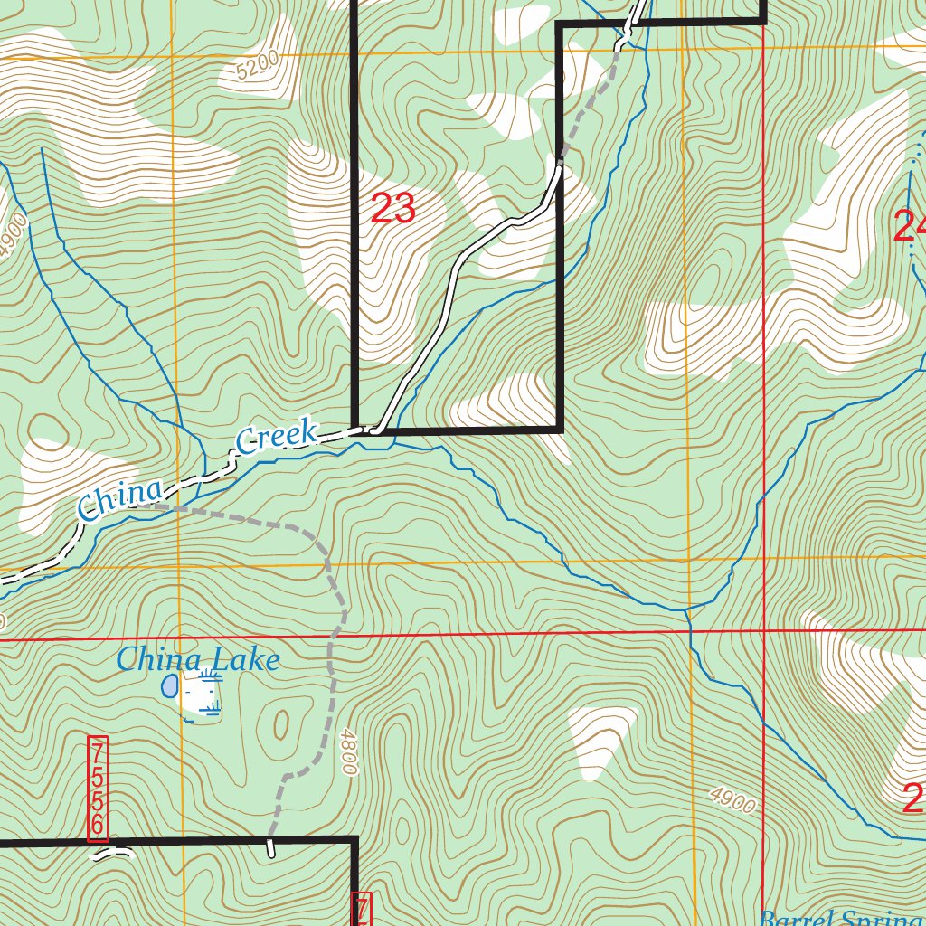 Unity Reservoir, OR FSTopo Map by US Forest Service - Topo | Avenza Maps