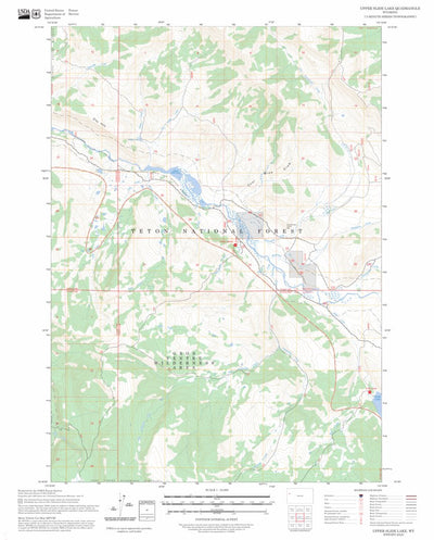 Upper Slide Lake, WY FSTopo Preview 1