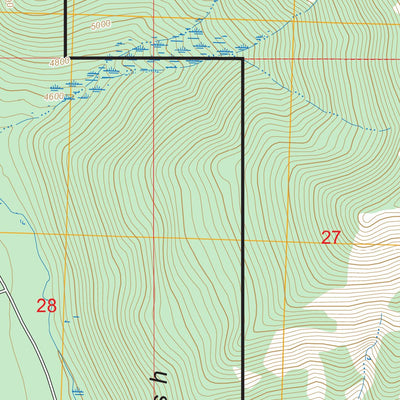 Upper Whitefish Lake, MT FSTopo Preview 2