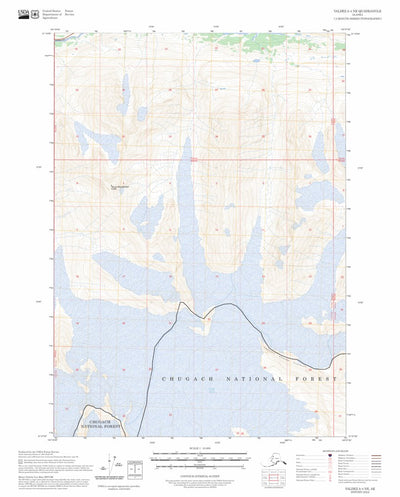 Valdez A-4 NE, AK FSTopo Preview 1