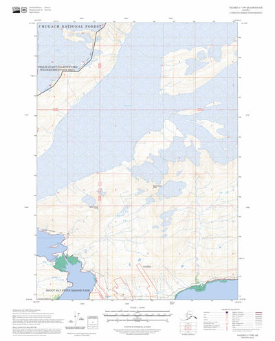 Valdez A-7 NW, AK FSTopo Preview 1