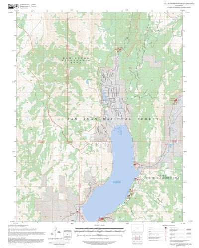 Vallecito Reservoir, CO FSTopo Preview 1