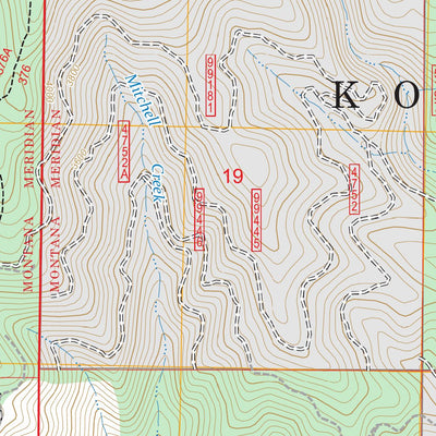 Vermiculite Mountain, MT FSTopo Preview 3