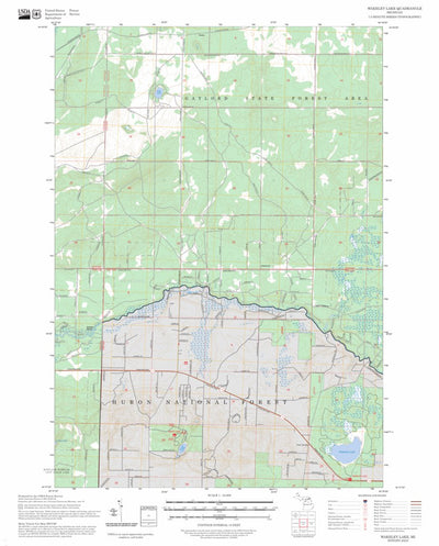 Wakeley Lake, MI FSTopo Preview 1