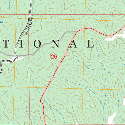 Wall Lake, NM FSTopo Preview 2
