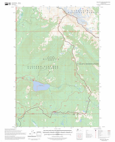 Walupt Lake, WA FSTopo Preview 1