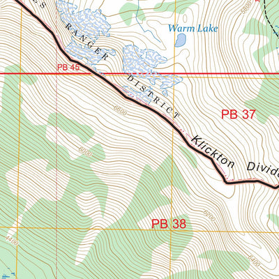 Walupt Lake, WA FSTopo Preview 3