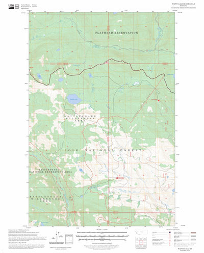 Wapiti Lake, MT FSTopo Preview 1