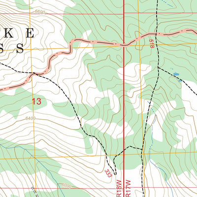 Wapiti Lake, MT FSTopo Preview 2