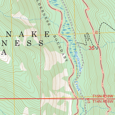 Wapiti Lake, MT FSTopo Preview 3