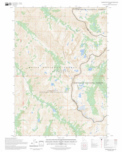 Warbonnet Peak, ID FSTopo Preview 1