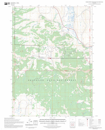 Warm Spring Mountain, WY FSTopo Preview 1