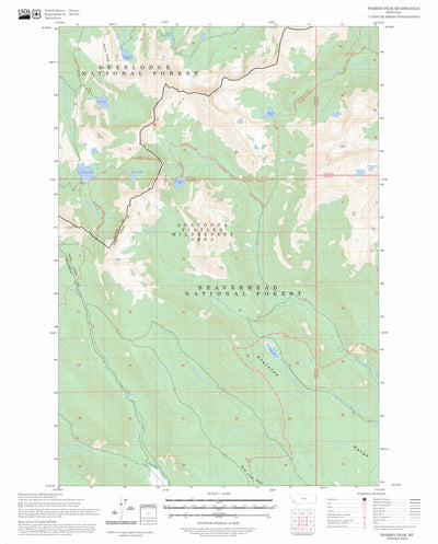 Warren Peak, MT FSTopo Preview 1