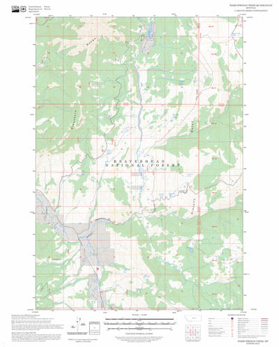 Warm Springs Creek, MT FSTopo Preview 1