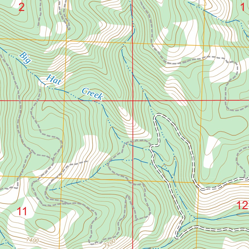 Wards Butte, ID FSTopo Map by US Forest Service - Topo | Avenza Maps