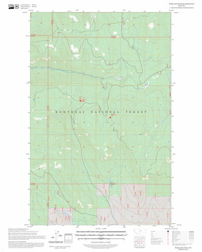 Warland Peak, MT FSTopo Preview 1