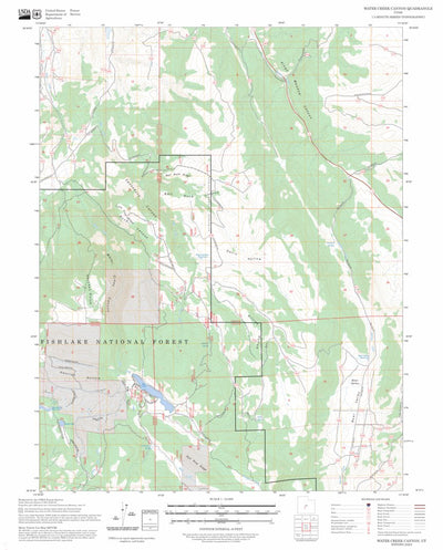 Water Creek Canyon, UT FSTopo Preview 1