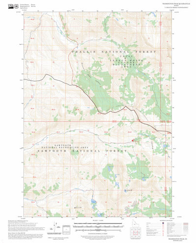 Washington Peak, ID FSTopo Preview 1