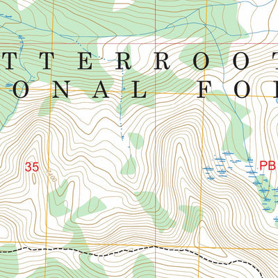Watchtower Peak, ID-MT FSTopo Preview 2