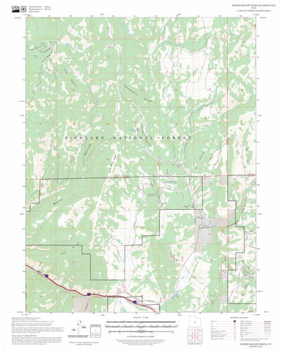 Water Hollow Ridge, UT FSTopo Preview 1