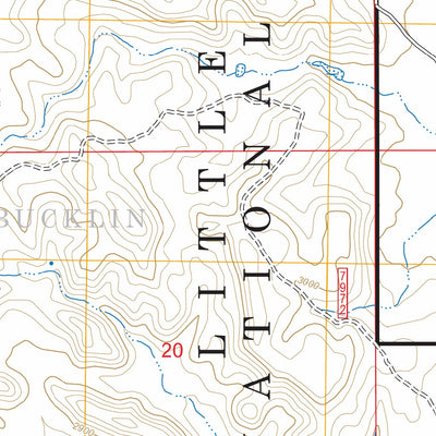 Waterhole Creek, MT-ND FSTopo Preview 3
