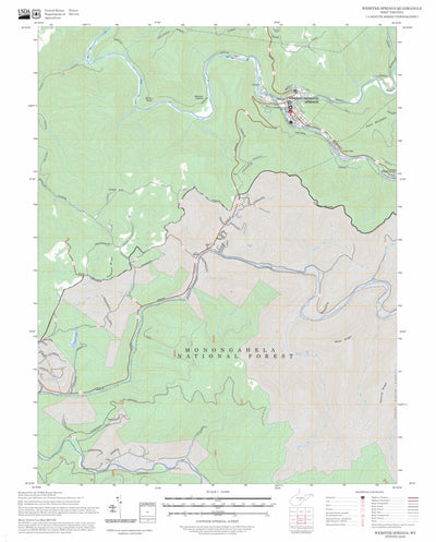Webster Springs, WV FSTopo Preview 1