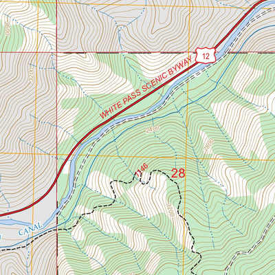 Weddle Canyon, WA FSTopo Preview 3