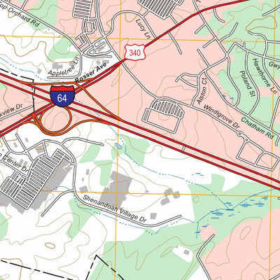 Waynesboro West, VA FSTopo Preview 2