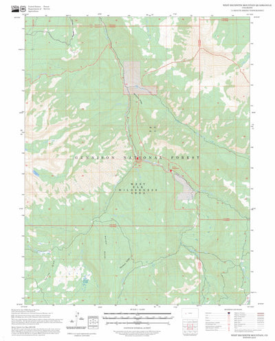 West Beckwith Mountain, CO FSTopo Preview 1