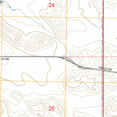 West Fork Deep Creek, ND FSTopo Preview 2