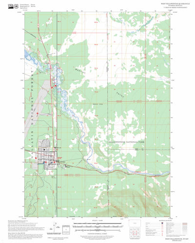 West Yellowstone, MT-WY FSTopo Preview 1