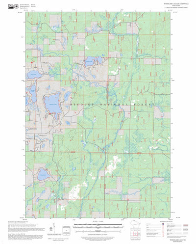Wheeler Lake, WI FSTopo Preview 1