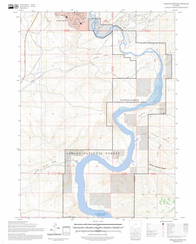 Whalen Butte, WY FSTopo Preview 1