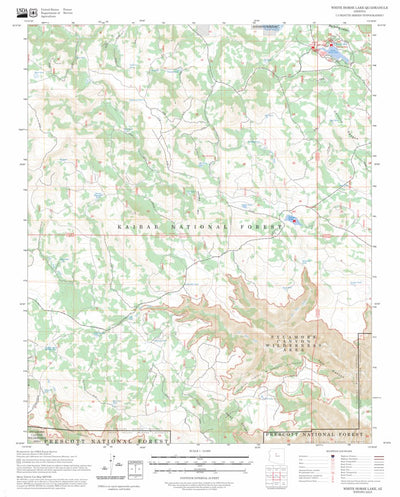 White Horse Lake, AZ FSTopo Preview 1