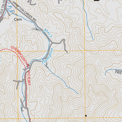 White Rocks Mountain, TN-NC FSTopo Preview 2
