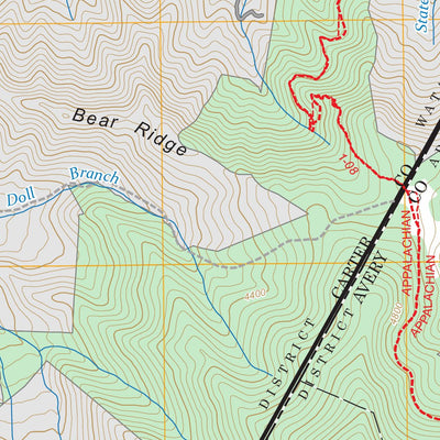 White Rocks Mountain, TN-NC FSTopo Preview 3