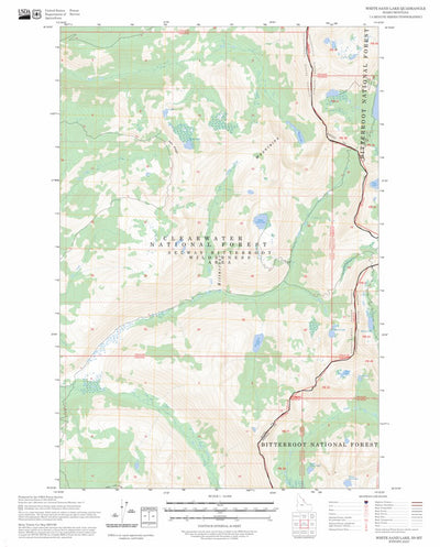 White Sand Lake, ID-MT FSTopo Preview 1