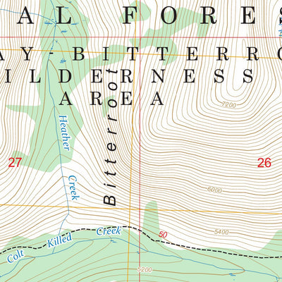 White Sand Lake, ID-MT FSTopo Preview 2