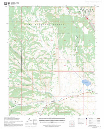 Wide Hollow Reservoir, UT FSTopo Preview 1