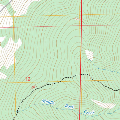 Willow Park Reservoir, WY FSTopo Preview 3