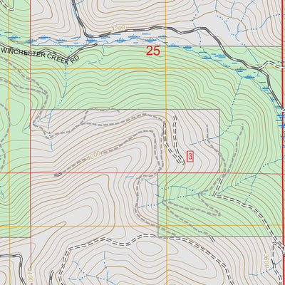 Winchester Peak, WA FSTopo Preview 3