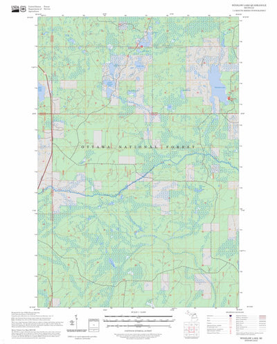 Winslow Lake, MI FSTopo Preview 1