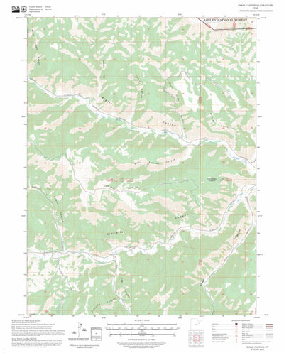 Wood Canyon, UT FSTopo Preview 1