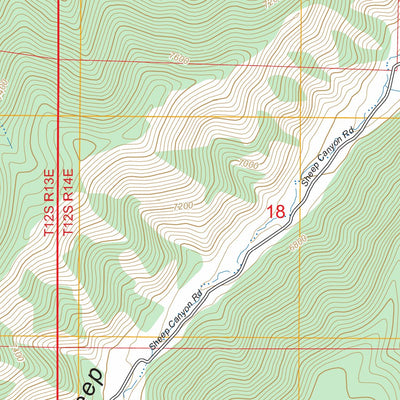 Wood Canyon, UT FSTopo Preview 3