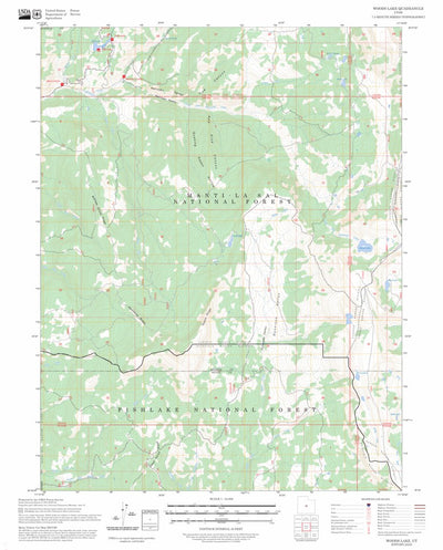 Woods Lake, UT FSTopo Preview 1