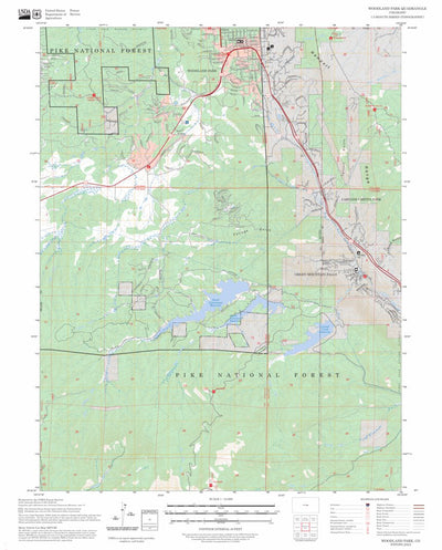 Woodland Park, CO FSTopo Preview 1