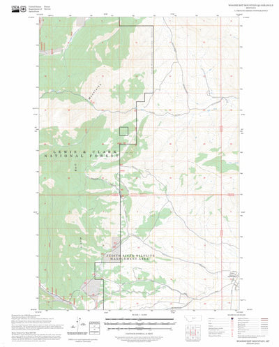 Woodhurst Mountain, MT FSTopo Preview 1