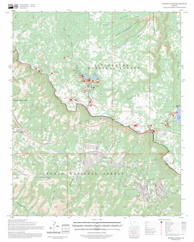 Woods Canyon, AZ FSTopo Preview 1