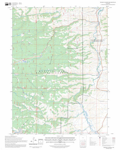 Woods Landing, WY FSTopo Preview 1