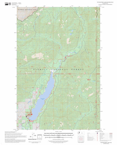 Wynoochee Lake, WA FSTopo Preview 1